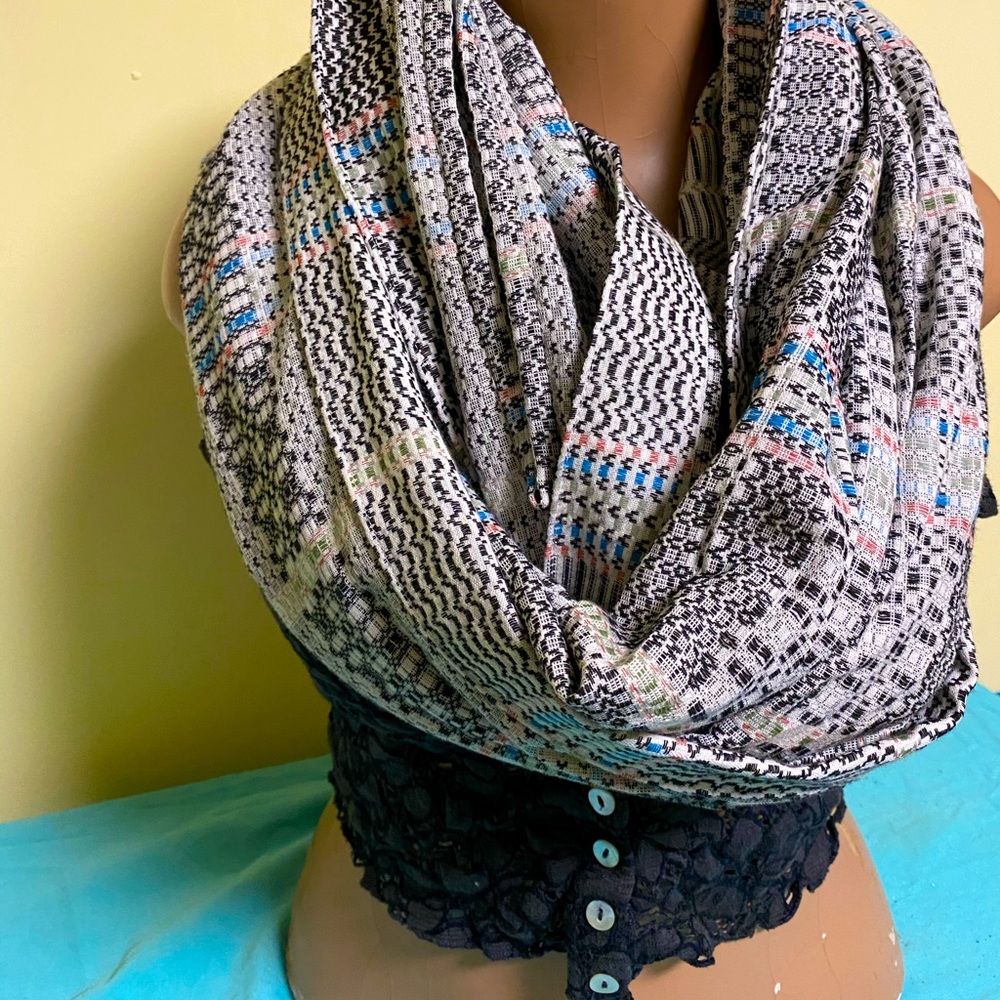 Versatile Woven Scarf-Shawl